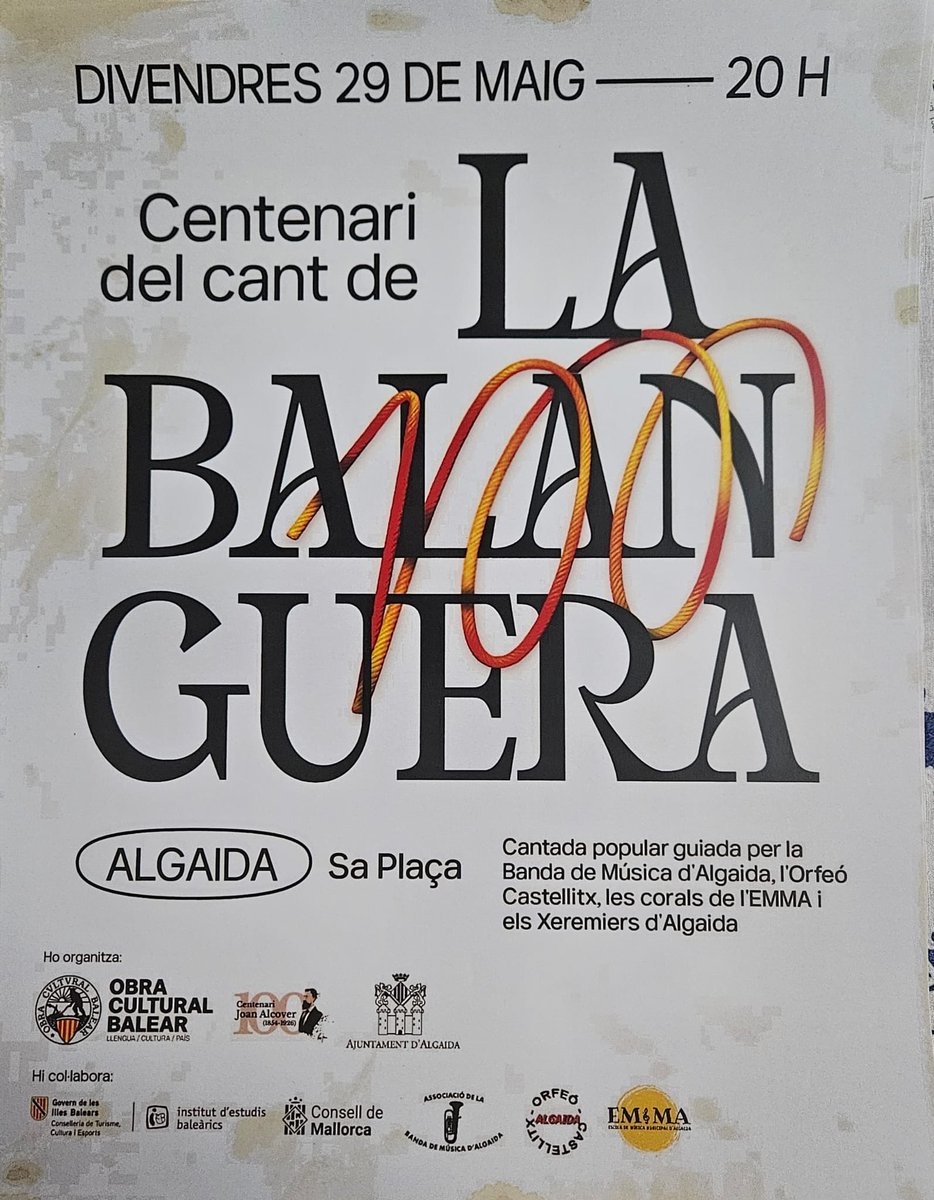 es_saig's tweet photo. Aquesta és la lletra de La Balanguera perquè tothom avui horabaixa vagi a sa plaça d’Algaida a cantar-la tots plegats a les 20h. #balanguera @ocbcat https://t.co/8IupGQkdqs
