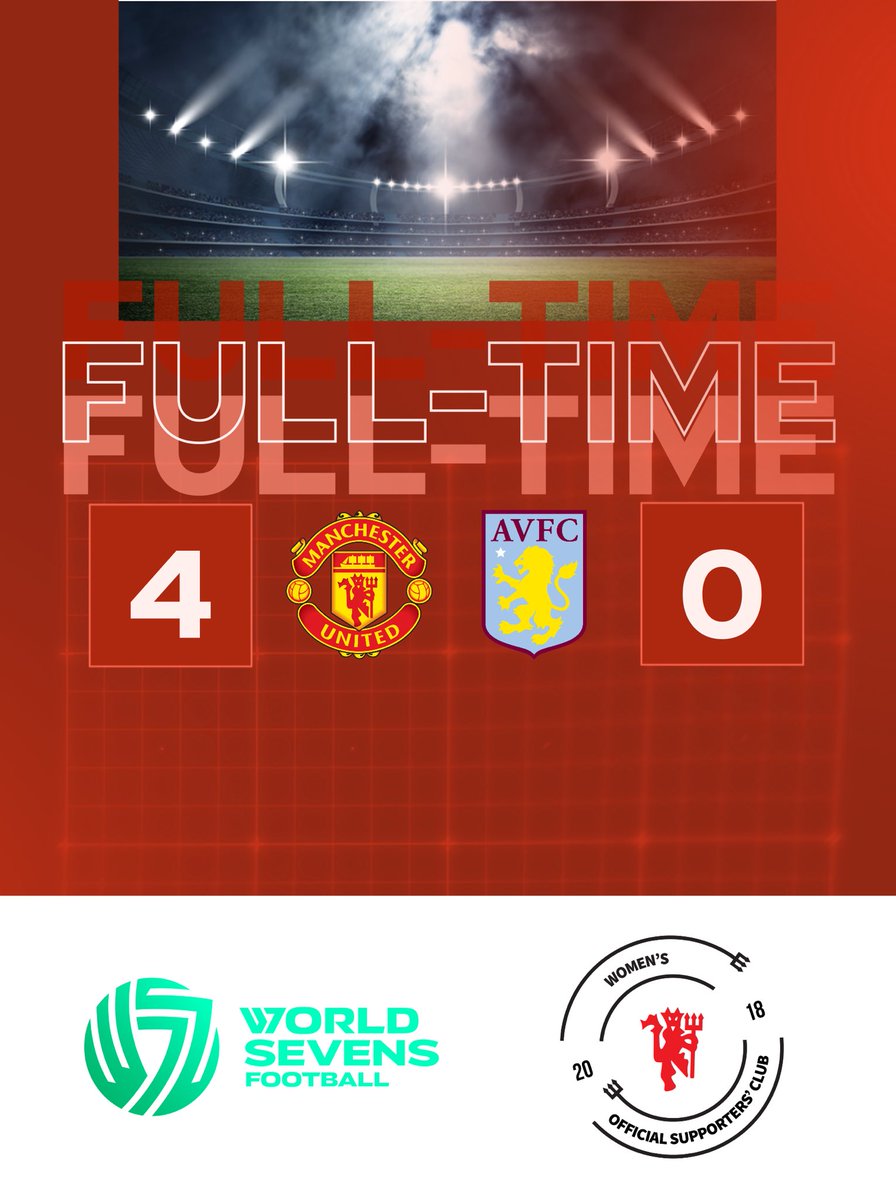 MUW_SC's tweet photo. A comprehensive win in our second game of the @worldsevens_ . The goals came from Melvine Malard, Anna Sandberg, Millie Turner &amp; Jess Park #muwomen #worldsevensfootball https://t.co/AccmjAIlww