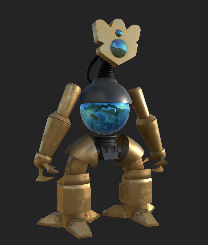 A_Chaotic_Melon's tweet photo. wasn't fully satisfied with my Defect so i touched up the model a bit and made him more metallic, I'll make a render of him later https://t.co/kp5cedmdut