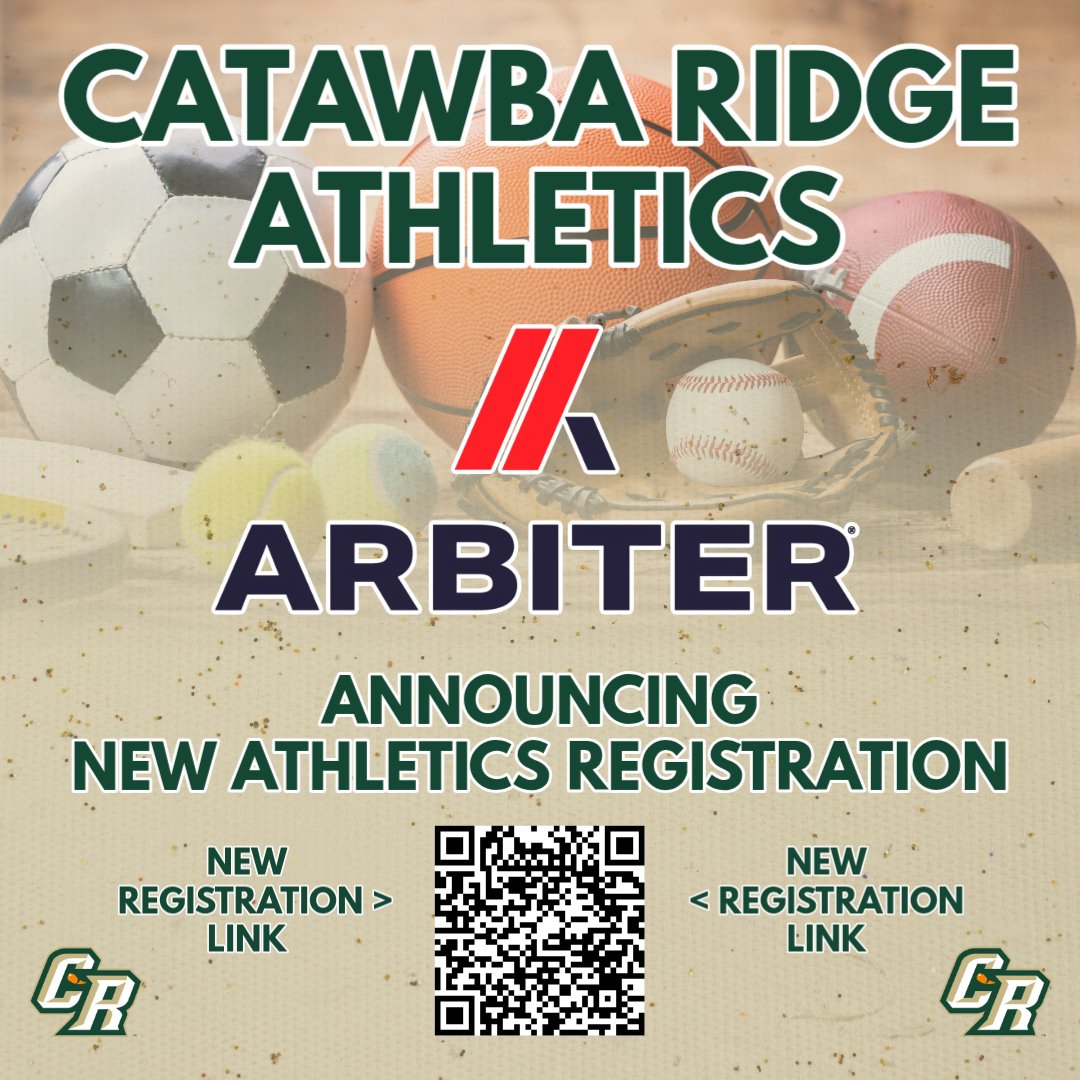 catawba_ridge's tweet photo. New Athletics Registration Announced

New Registration Link -
https://t.co/MkzZvxPLDl https://t.co/fAdCEPoRmY