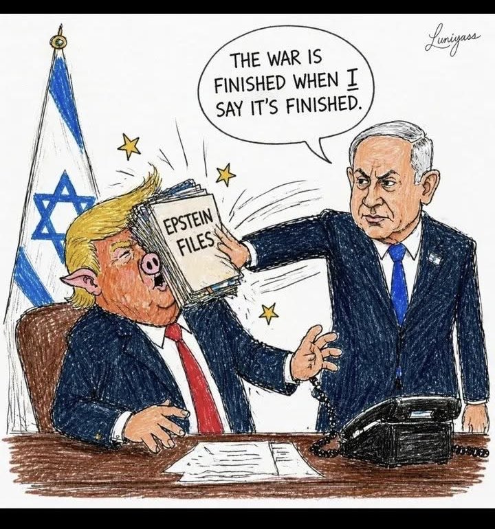 ChrisHealth3's tweet photo. @MickMccrohon @_InfoGram_ Israel says #IranWar‌ Trump says will do https://t.co/BBikUA1tQ2