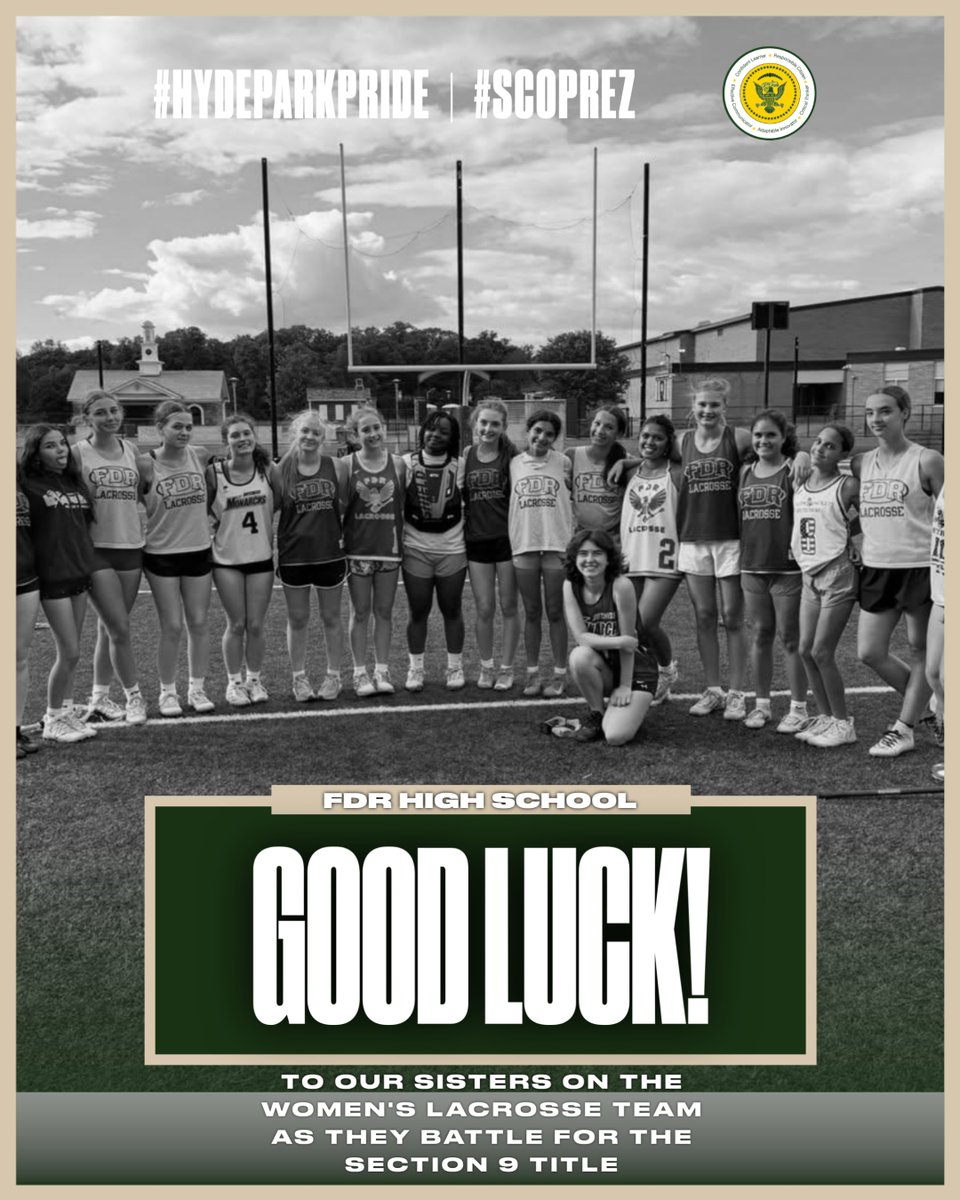 FootballFdr's tweet photo. Wishing our sisters, the FDR Women's Lax Team the best of luck as they compete for the Section 9 Class A crown! We've watched them grow from 7th &amp; 8th graders trying to win to now an elite group ready to win! Great job ladies &amp; the coaches! @dr_p_roman @sectionIXsports @pjsports https://t.co/yWsVEBPMFf