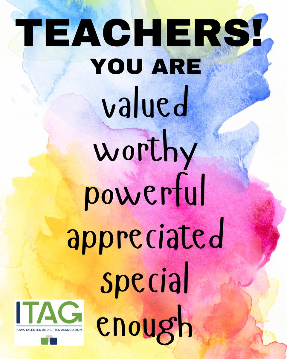 IowaGifted's tweet photo. As we wrap up Teacher Appreciation Month, we want to share some of the amazing qualities that teachers express. Have additional attributes to share? Post in the comments! 

#TeacherAppreciation
#TeachersMatter
#ChangingLives
#EveryStudentCounts https://t.co/QBxutKg8ni