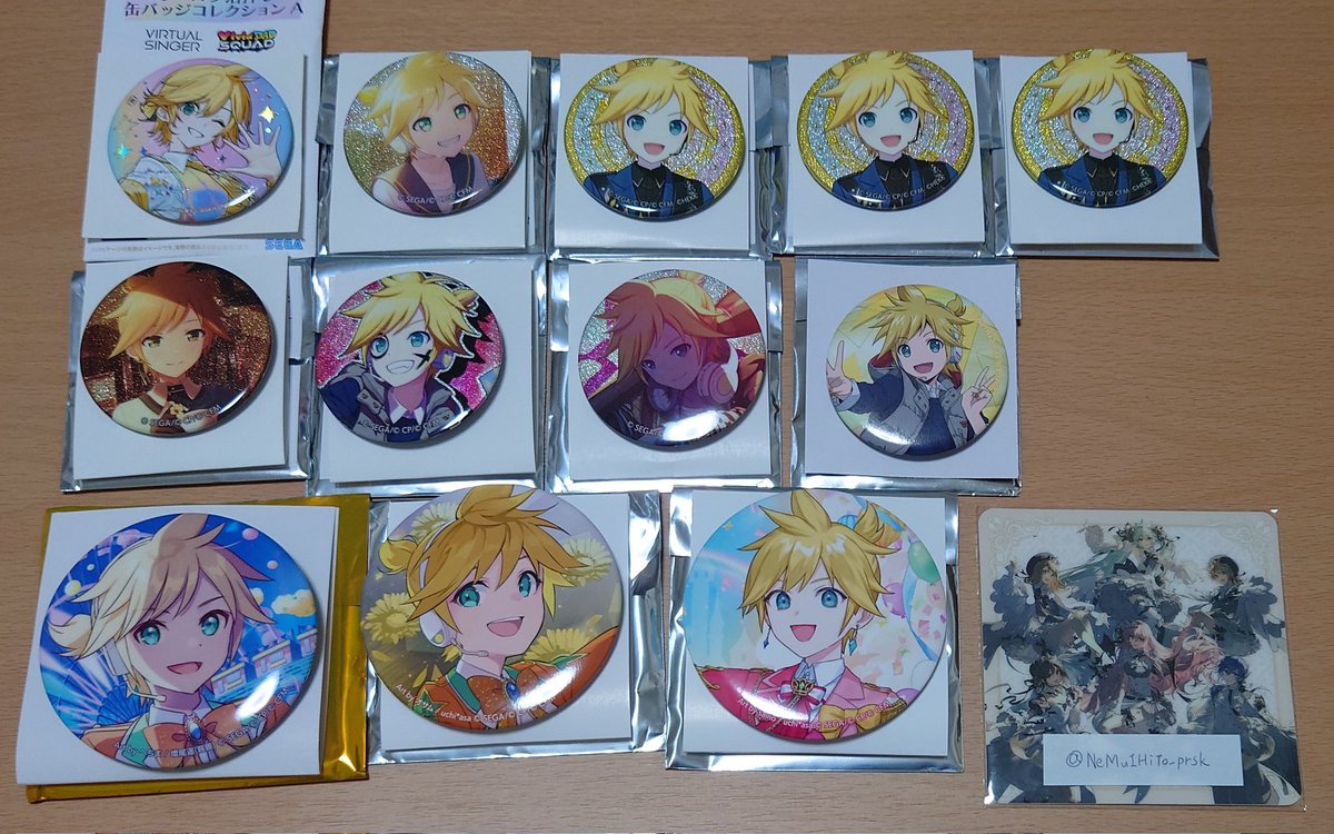 NeMuIHiTo_prsk's tweet photo. 【交換・譲渡】
プロセカ プロジェクトセカイ 缶バッジ

譲:画像参照
求:同異種ワンダショ
　   定価+送料 https://t.co/jXy0vi2LLt