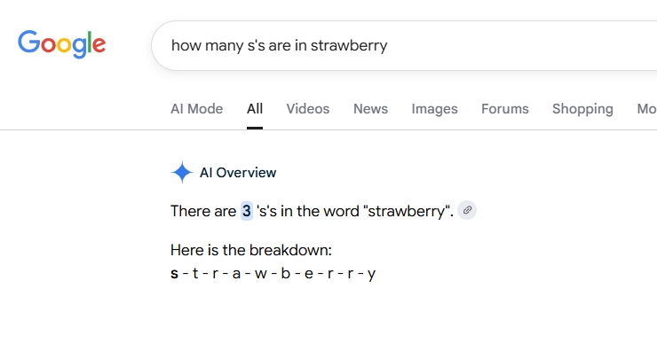 drewharwell's tweet photo. Google's AI search is going fantastic https://t.co/r4J9rH1X0b
