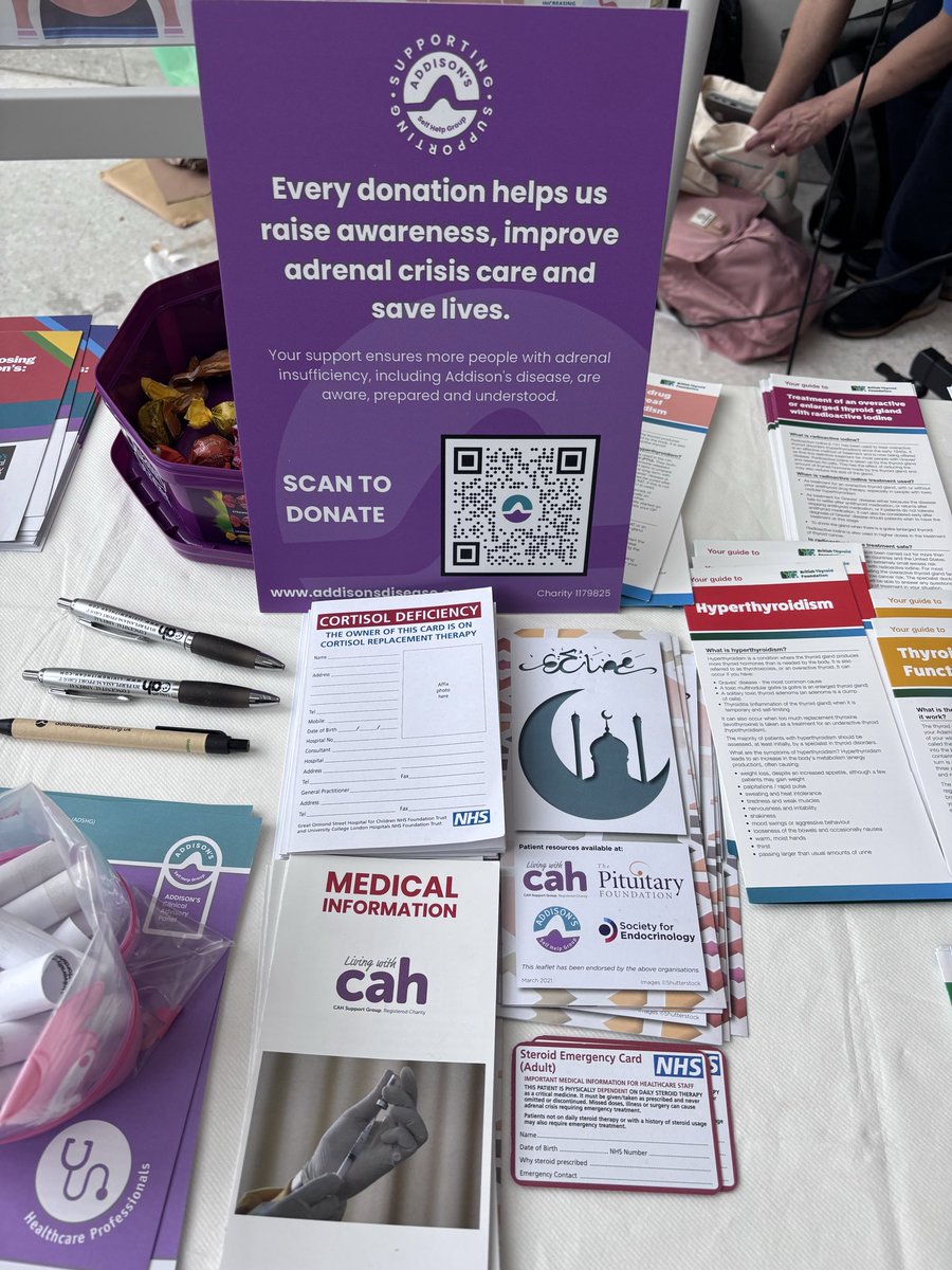 hormone_doc's tweet photo. Great work from Adult and Paediatric Endocrine nurses highlighting #addisonsday #adrenalinsufficiency #thyroid @uclh @AddisonsUK @britishthyroid https://t.co/g939j6AG7u