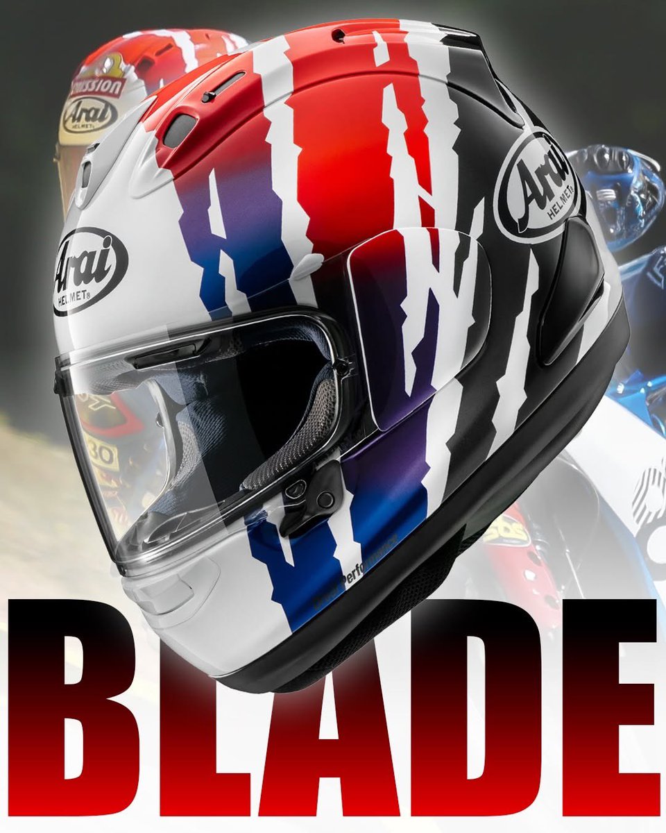 AraiAmericas's tweet photo. The Arai Corsair-X in Blade Red pairs bold styling with the race-proven performance trusted by top riders around the world.
Race-bred performance. Handcrafted quality. Priority for Protection.
Learn more at https://t.co/4scfyMcMpt.
#Arai #AraiHelmet #GlancingOff https://t.co/AbeektTKfV