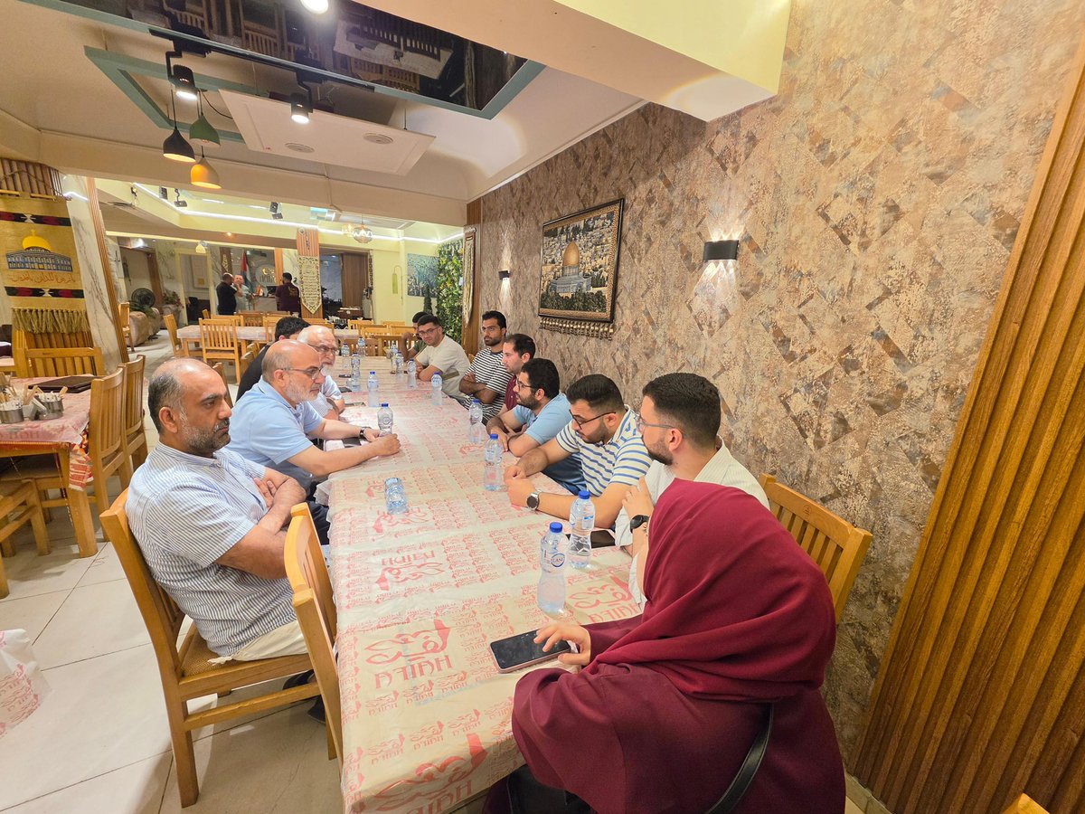 AlkhidmatOrg's tweet photo. Egypt: President Alkhidmat hosted a dinner in honor of refugee Palestinian medical students residing in Cairo. https://t.co/r0ChVPnXXK