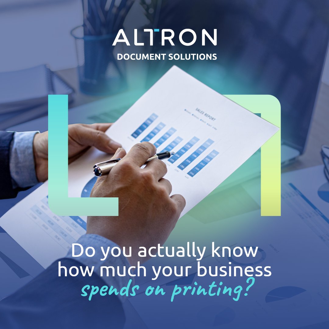 Altron_DS's tweet photo. Do you actually know how much your business spends on printing?

Most don't. And that's the problem.

MPS gives you full cost visibility — and then reduces it. 📊

https://t.co/m481g9dOsu

#PrintCosts #MPS #BusinessBudget #Transparency https://t.co/9AAcuqOM5J