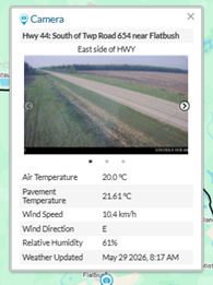 LaPrairieWorks's tweet photo. 511 Conditions Snapshot – North Central Alberta (8:45am): Bare-dry conditions in North Central Alberta this morning. Drive with caution and adjust travel speeds accordingly. Conditions may change. Check 511 Alberta for updates. https://t.co/pFWvqM2QKK https://t.co/AFMlXmzSwN