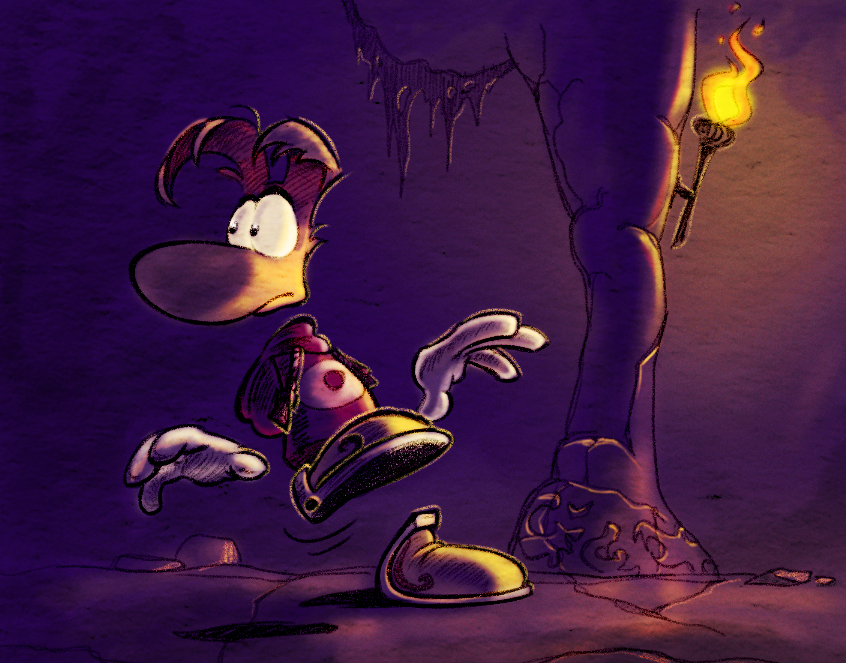 Nic_on_X's tweet photo. quick rayman 3 drawing https://t.co/HYevBbDPRJ