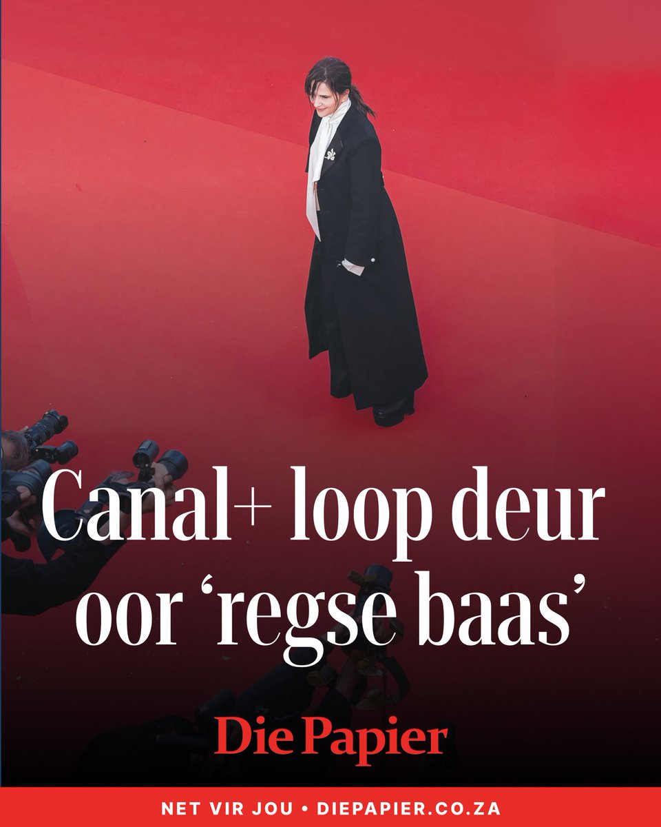 die_papier's tweet photo. Die nuwe eienaar van MultiChoice, Canal+, is in ’n woordestryd met Franse akteurs en filmvervaardigers oor ’n moontlike monopolie.
Gee jou mening by 062 533 2049. 

📰 Kry jou eksemplaar Vrydag landwyd.

#DiePapier #NuweAfrikaanseKoerant #MeerLigMinderHitte #MultiChoice https://t.co/t8mlC5WVkd