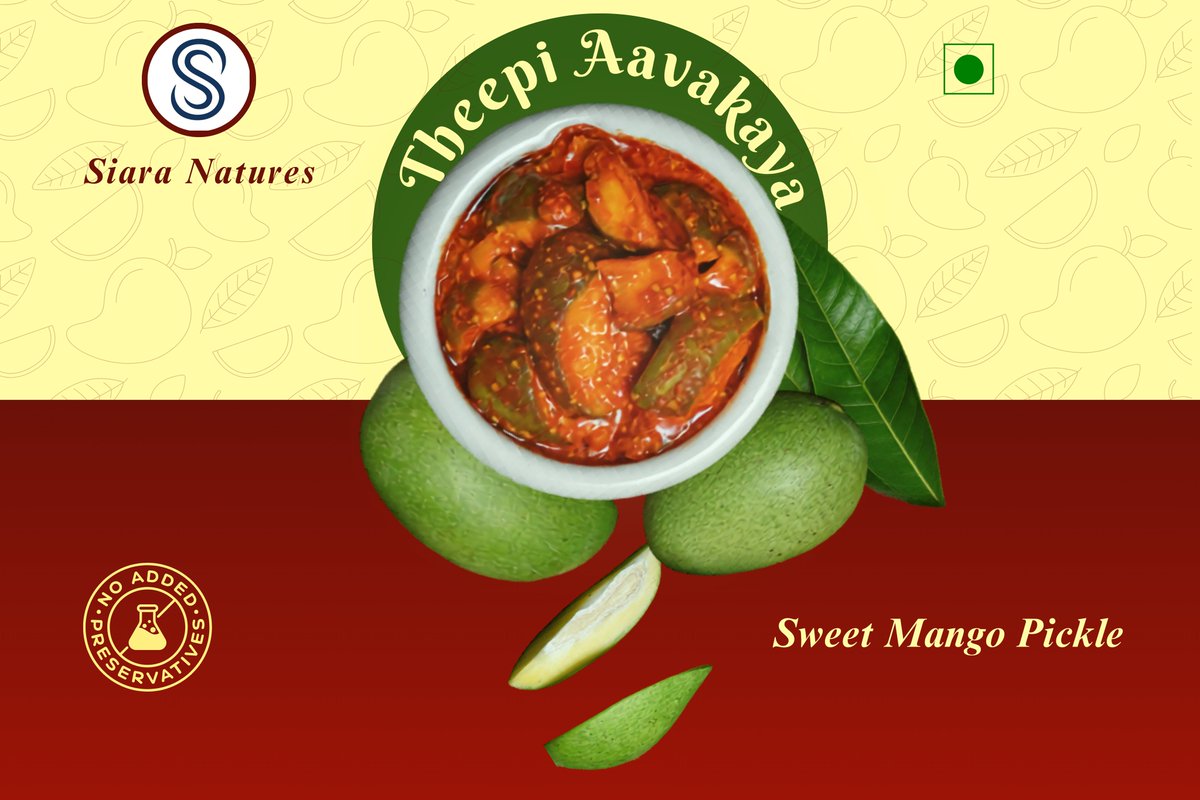 RoseCreations__'s tweet photo. Product branding poster designs crafted for pickle brand.

Mango Pickle https://t.co/CMQwKHy7PW