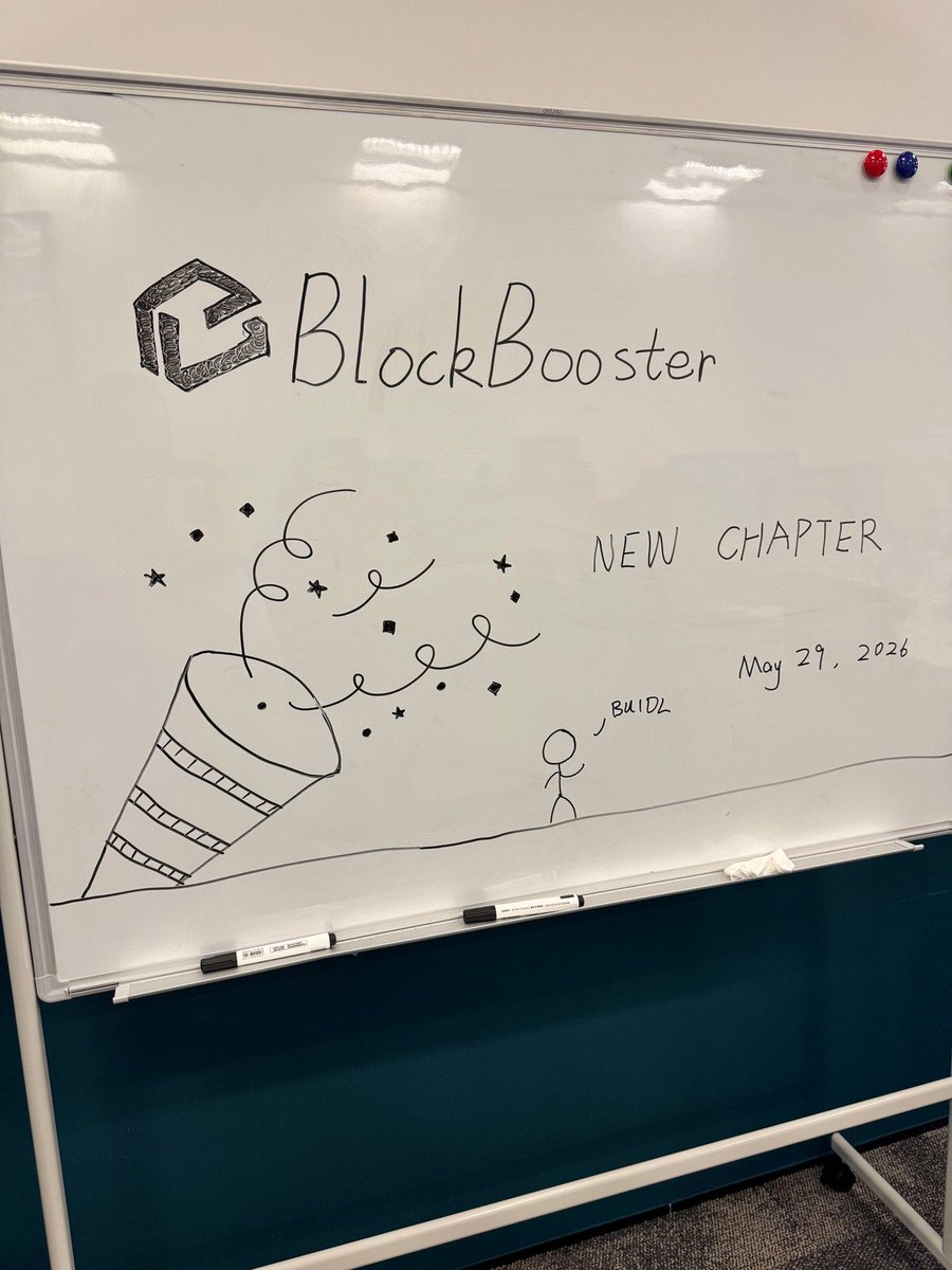 0xBlockBooster's tweet photo. BlockBooster New Chapter

Some milestones deserve a toast, and today we celebrate the opening of our new office.

Grateful for everyone who is part of the journey.

New chapter, but same mission 🥂 https://t.co/XmPkAZTjcc