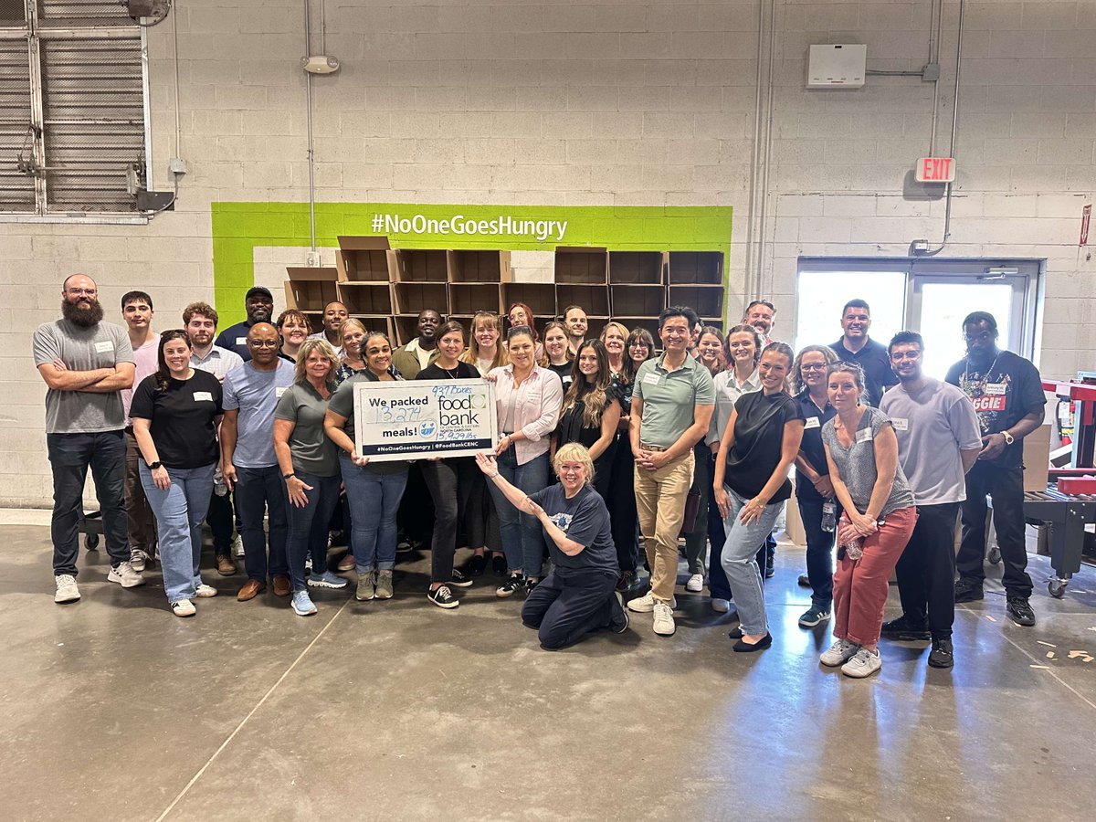 EDPNC's tweet photo. Improving the lives and well-being of North Carolinians is at the heart of our mission. Yesterday, our team partnered with the Food Bank of Central &amp; Eastern NC to pack nearly 16,000 pounds of food into almost 950 meal boxes for families through the Summer Food Service Program. https://t.co/tsVSwVfXvH