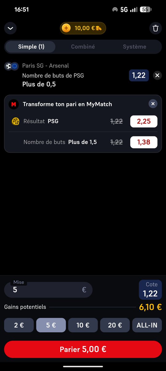 Switcher_64's tweet photo. @Majid_mS38 @ADBepo @Erouaan @psgfanggghj @WinamaxSport Je suis aussi allé la chercher à la main mais bon y'a rien, j'ai contacté le support je verrai bien, merci 
C'est relou que ça but autant https://t.co/QcrESf843U