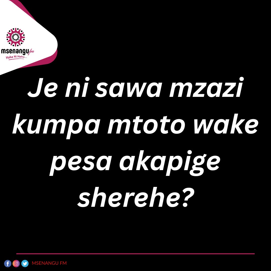 Msenangu FM tweet media
