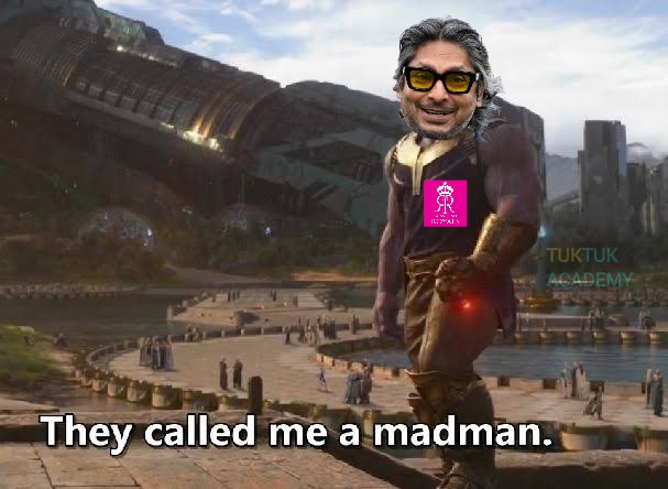 TukTuk_Academy's tweet photo. Jadeja saved a collapse.
Playing faster than Sooryavanshi.

Sending Jadeja in the second over ahead of Parag in a knockout match 🧠 https://t.co/0IzzXzt2IW