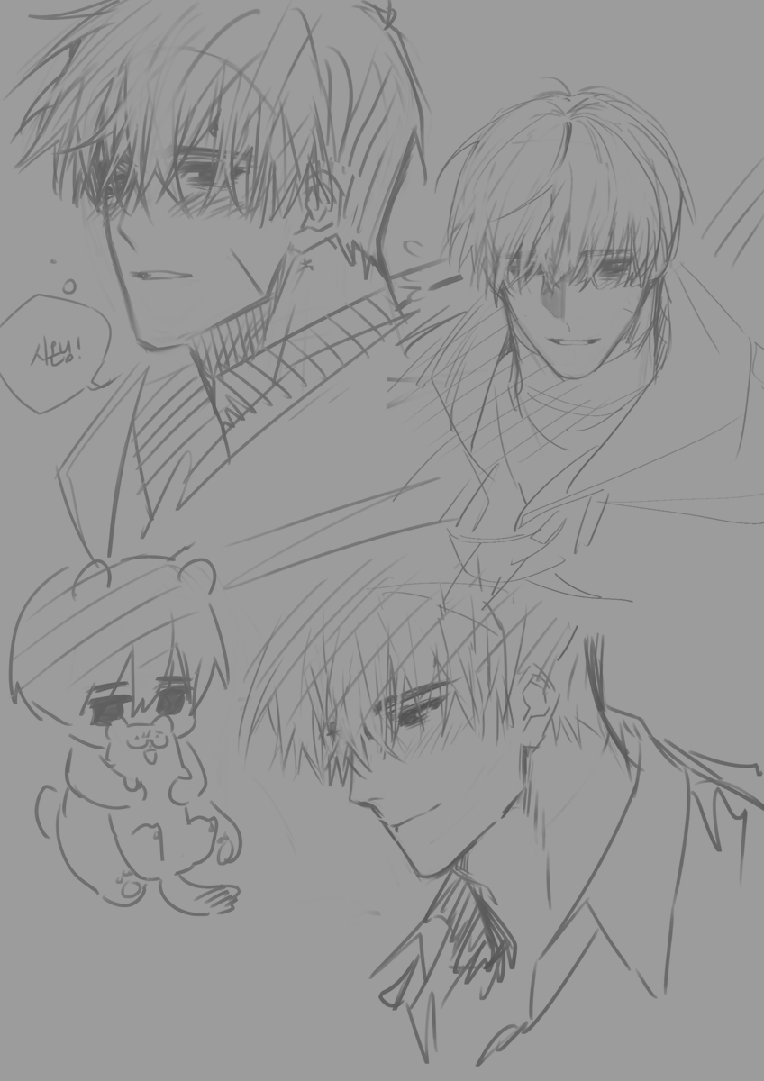 A_me_ra's tweet photo. 자캐 낙서~ https://t.co/nSbJQAQh3d