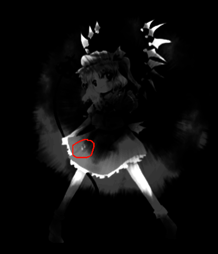 richard_effendi's tweet photo. Fun fact : According to those who attended the Great Touhou Exhibition, Flandre's art for EoSD shows that she originally had a belt buckle and a circle on her hat, neither of which made it in the game. She also has a clip on her skirt, which, while hard to see, *is* in the game. https://t.co/ZwPHzqkonA