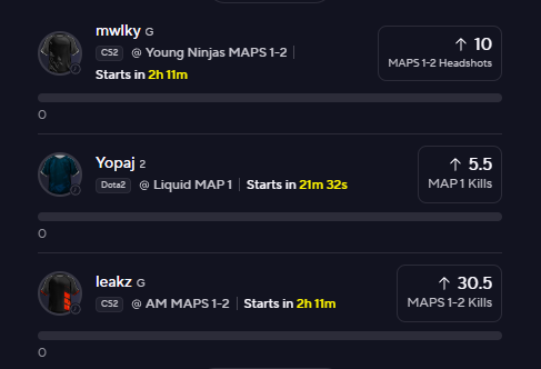 FredKicksProps's tweet photo. PRIZEPICKS CS2 + DOTA2 💰

MWLKY OVER 10 Headshots 🎯
YOPAJ OVER 5.5 Kills ⚔️
LEAKZ OVER 30.5 Kills 🔥
#PrizePicks #Esports #CS2 #Dota2 #GamblingX https://t.co/rxraZFnOQA