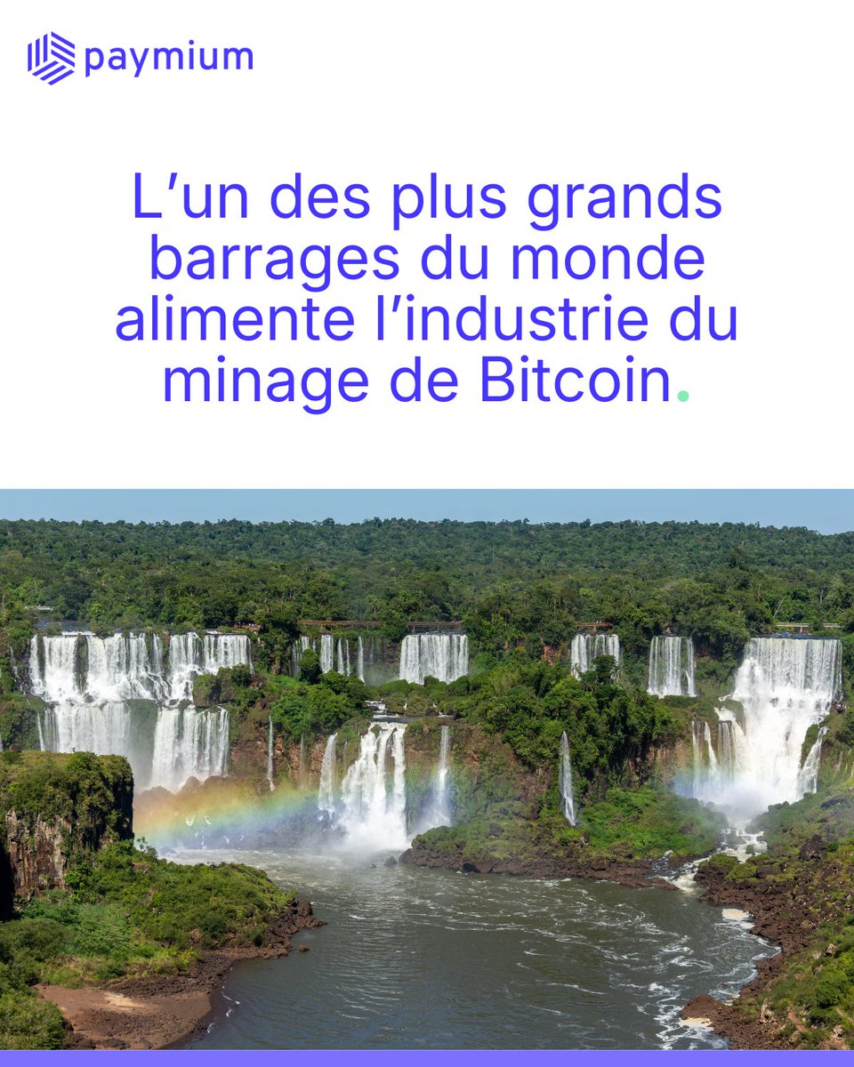 paymium's tweet photo. 🇵🇾 Cap sur le Paraguay : le barrage d’Itaipú alimente le minage de Bitcoin

 -Paraguay ≈ 4,3% du hashrate mondial Bitcoin
- Surplus hydroélectrique utilisé pour le mining
- HIVE Digital développe plusieurs centaines de MW dans le pays

Bitcoin transforme le surplus énergétique paraguayen en industrie technologique.