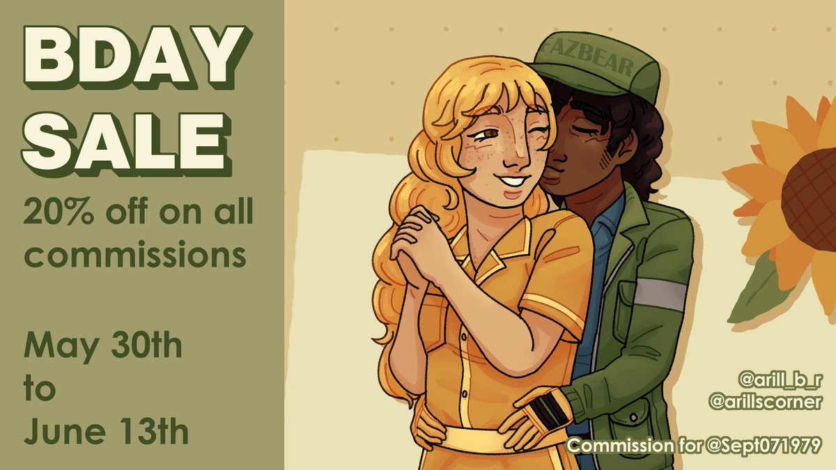 arill_b_r's tweet photo. Hi hi!! My birthday is coming up (June 6th) so I'm holding a discount on all of my commissions during the next 2 weeks ^_^

You can find all the info and place your request over on my #vgen → https://t.co/Pws9z5bWLj

🔁💖🌟 https://t.co/vACjZ4PUoT
