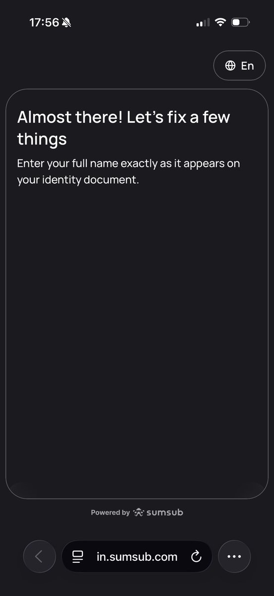 trenlines's tweet photo. @MyFundedFutures you owe me $10,000😭

Couldn’t take my trade on my rapids today because of this kyc ragebait 

I’ve been stuck on your kyc for 10 years where tf am I meant to enter my name🤯😭 https://t.co/8pKRJNA8eV