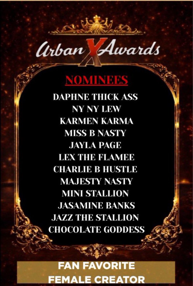 MissBNasty's tweet photo. So, I’m currently up for FIVE UrbanXAwards this year. 🥹🫶🏽🎉 https://t.co/G8RgzRTdkE