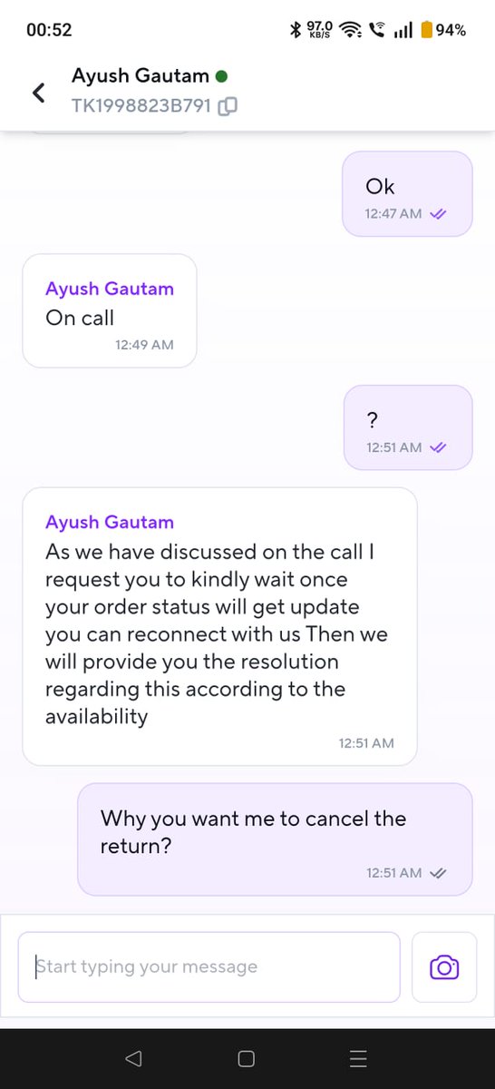 KGoswami42472's tweet photo. @ZeptoNow @zeptocares I’m struggling to get arefund for order #KUJJKDMKS49449. The product arrived water-damaged, and after a failed return pickup, your team advised me to cancel the request promising a refund. Now Ican’t reach anyone Please process myrefund ASAP!@jagograhakjago https://t.co/c7EC76AdkQ