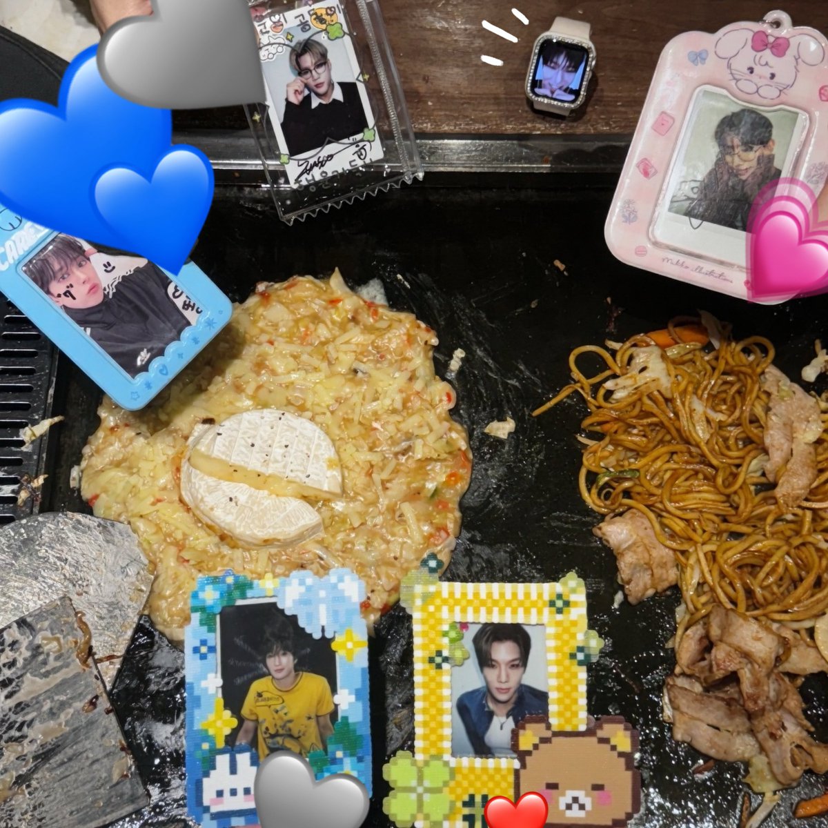 02l9_P's tweet photo. 국제 황프 점심 저녁 대모임😻🫶🏻 몬자야끼 미쳤ㄸㅑ🤤

#이_집_찬잘하네
#이건_꼭_먹어야겠디원 
#맛있준서 
#해리의_키크는_영양제 https://t.co/GYRTy20cjt