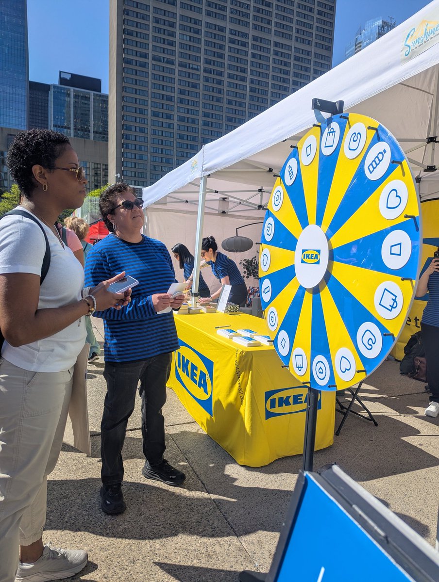 TONewcomer's tweet photo. 🛍️ Swing by the @IKEACanada booth at #TONewcomerDay! 💼 Explore exciting job opportunities 🎡 Spin the prize wheel for a shot at awesome IKEA goodies! Don’t miss your chance to connect, win, and maybe start your next career chapter! 💙✨ https://t.co/JSFk3VLfPg