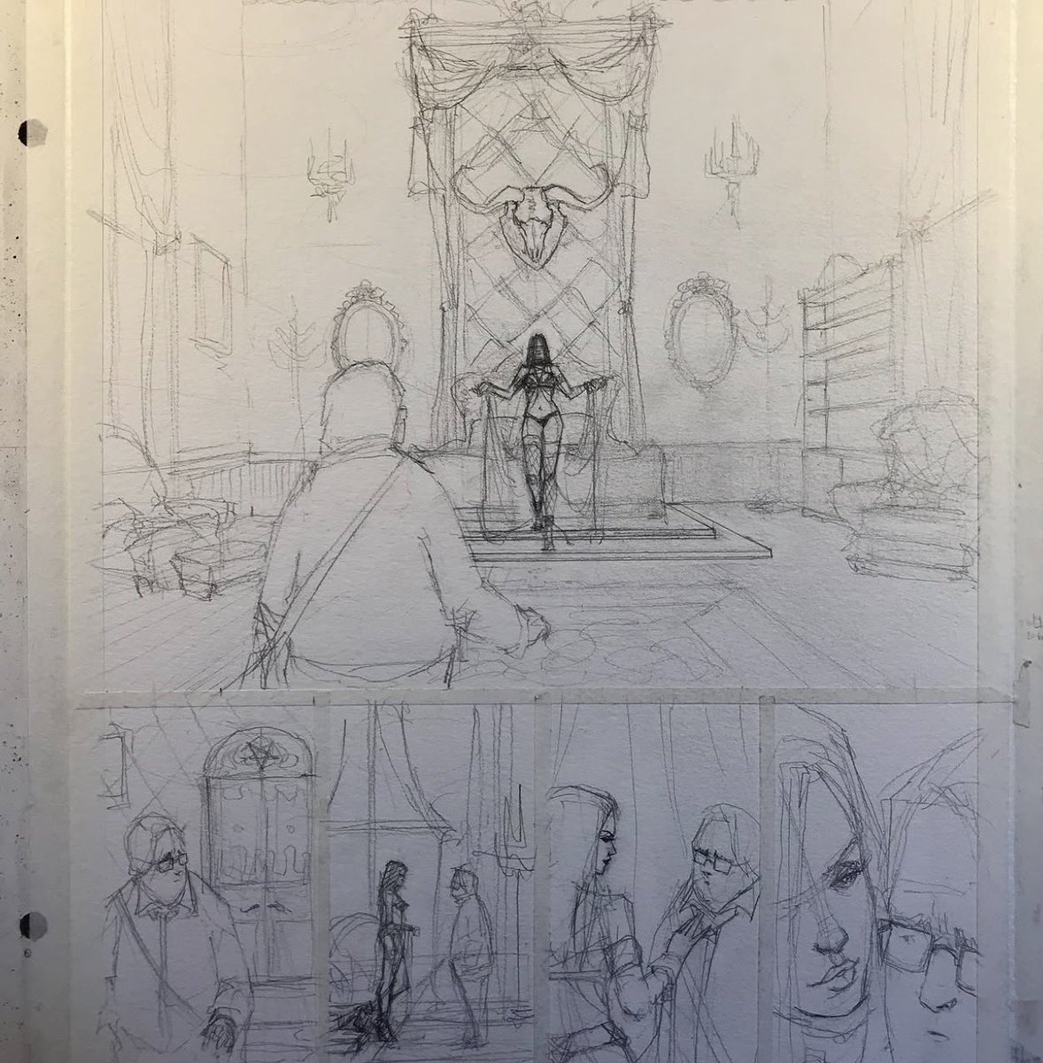 Afterlightcomic's tweet photo. You’ve seen the pages. Now see what it took to bring our most twisted Horror-Noir to life! Welcome to the world of Diva Satänica by @BRAO_art https://t.co/yyhrU8DJw1
