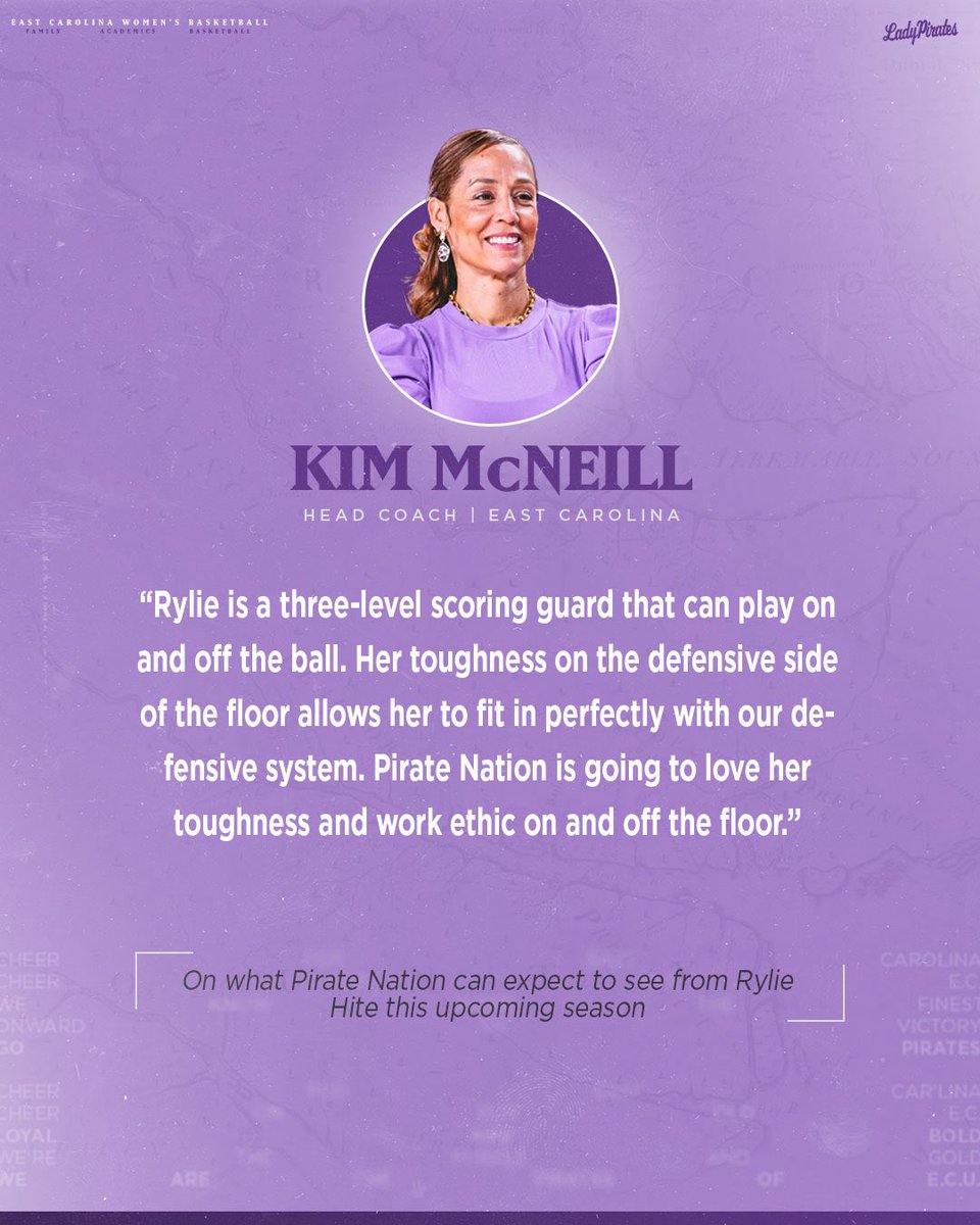 ECUWBB's tweet photo. Welcome to the jungle, @RylieHite5 💜

#FAB 🏴‍☠️ https://t.co/Bb7Vxb4Urr