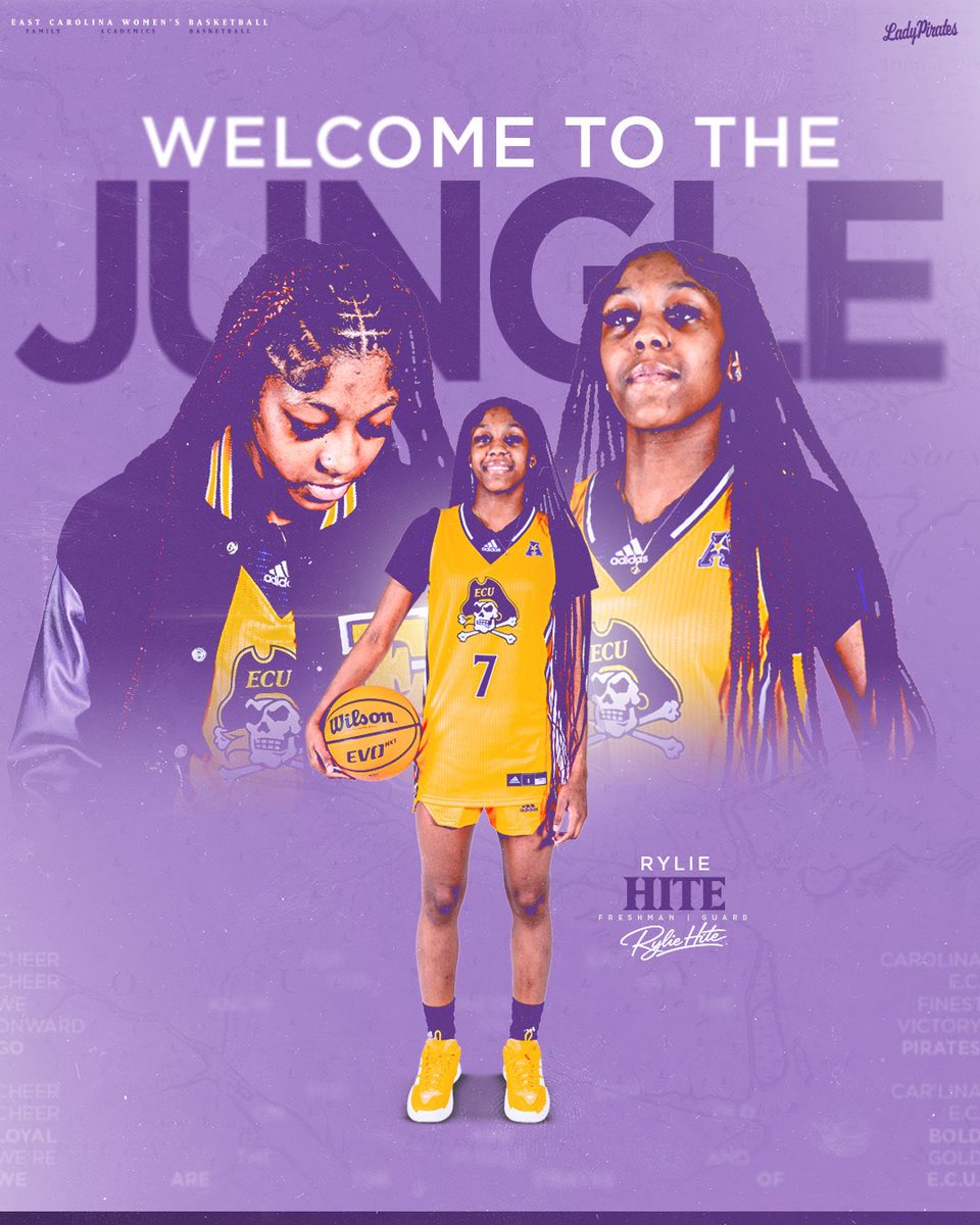 ECUWBB's tweet photo. Welcome to the jungle, @RylieHite5 💜

#FAB 🏴‍☠️ https://t.co/Bb7Vxb4Urr