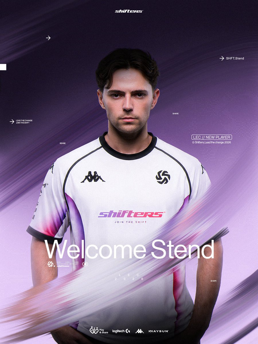 ShiftersGG's tweet photo. As we head into the Summer Split, @Stend_lol will be joining our starting lineup.  

Please give him a warm welcome 💜 https://t.co/AZMU34aOdw