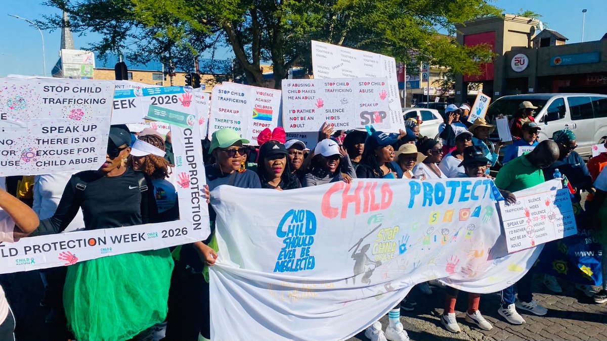 EkurhuleniDist1's tweet photo. Germiston Care Centre ,together with various stakeholders, successfully hosted a 10km awareness walk in commemoration of Child Protection Week.The walk started at Clinical Forensic Medical Services,proceeded via Dukathole Taxi Rank,&amp;concluded at the municipality offices https://t.co/5VDVtfV5uN
