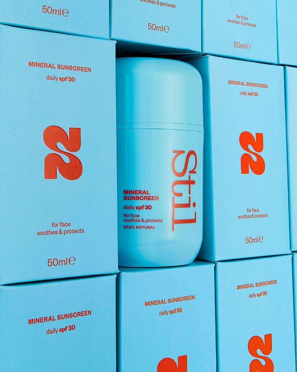 PENTAWARDS's tweet photo. Studio25's #packagingdesign for Still moves away from predictable palettes seen across suncreams, introducing a fresher, more uplifting and confident aesthetic. #DailyDesignInspiration https://t.co/et9AsgMJFh
