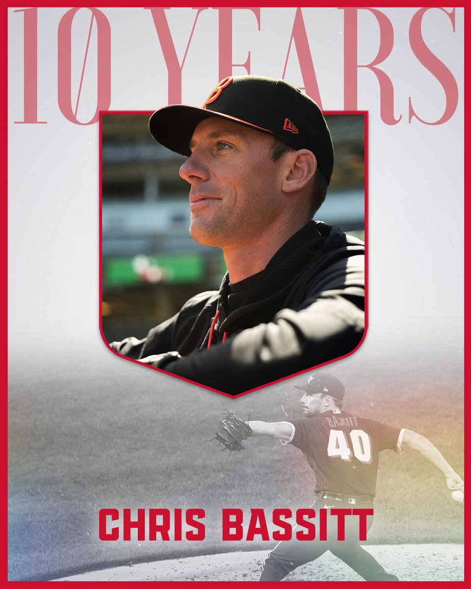 MLBPA's tweet photo. Chris Bassitt was selected in the 16th round of the 2011 draft by the White Sox and made his major league debut with Chicago three years later. He has since gone on to pitch for the Athletics, Mets, Blue Jays and Orioles. The Ohio native has started over 220 games and surpassed 1,200 strikeouts in his career. With an All-Star appearance and three top 10 Cy Young finishes, Bassitt has enjoyed a stellar run in the game. Off the field, he has been a strong advocate for Players and currently serves on the MLBPA’s Executive Submvoittee. Congrats, Chris!