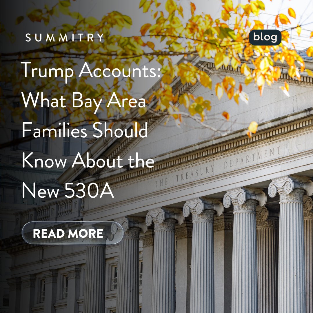 SummitryLLC's tweet photo. Already maxing your 529? Starting July 4, the new 530A "Trump Account" adds up to $5K/year per child, no earned income needed, no impact on your 529. *Not investment advice.

Full breakdown: https://t.co/O7nJw3dzJx https://t.co/AVSjrSu6N6