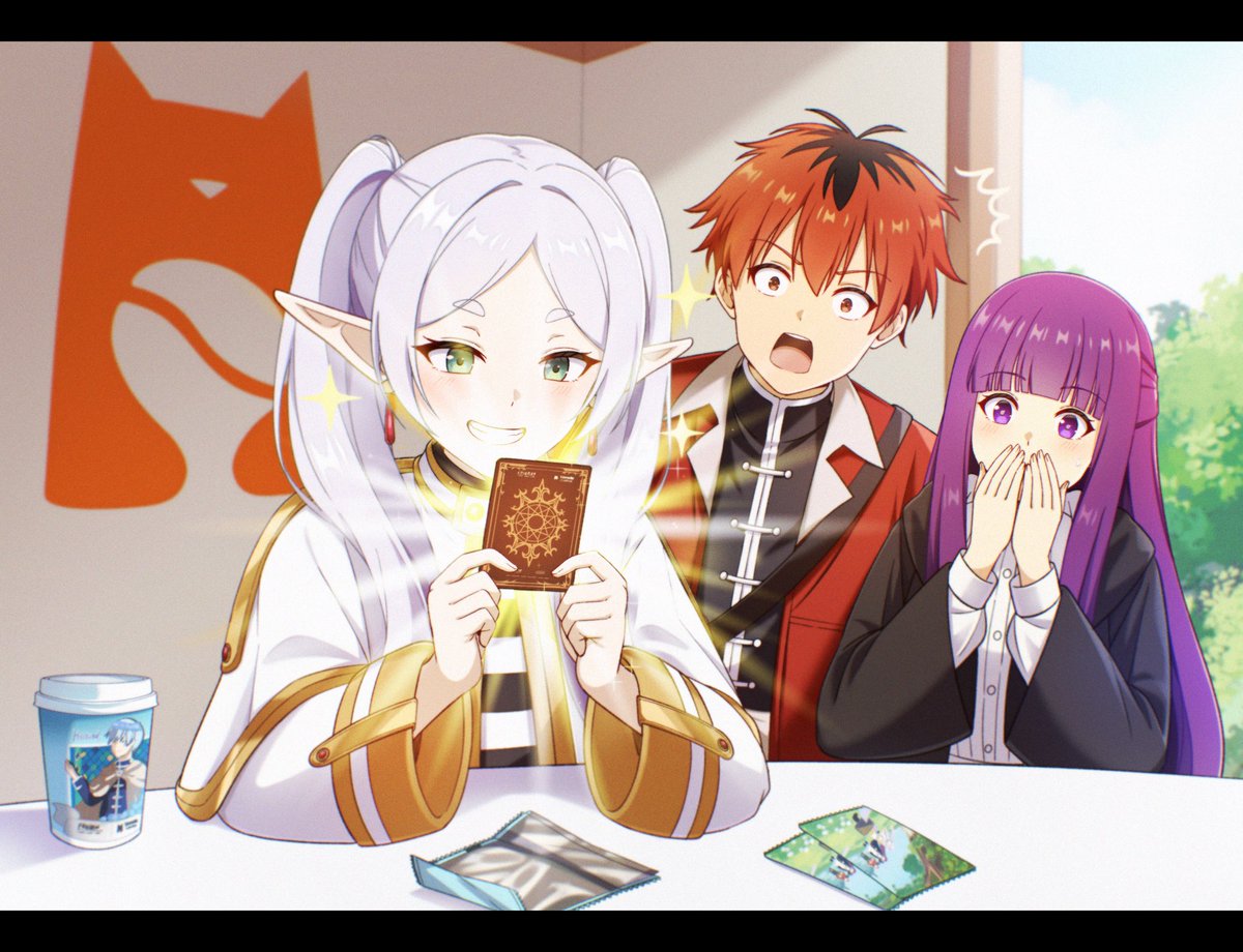 cbmards's tweet photo. Ikutan Fanart Competition dari @TomoroCoffee_ID 
terinspirasi dari keseharian saya yang suka koleksi kartu dan pamerin ke temen-temen hehe. (˶ᵔ ᵕ ᵔ˶)

#TOMOROFanArt #TOMOROCOFFEE #TOMOROHealingJourney https://t.co/ZDDYjwuEm2