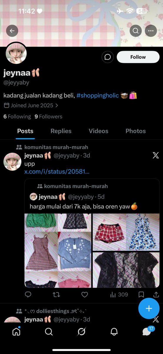 Tsolitys's tweet photo. ‼️UPDATE‼️Ketemu alamat si Anjani/Anjeni si scammer hirono/nommi, buat yang slide 2 akun first dia yang sering prelove baju.buat latarnya sama persis pas ngelakuin aksi scam kemarin, yuk ramein gais alamat penipu ini ditunggu itikad baiknya @jeyyaby @nindyaacat #wtb #wts #hirono https://t.co/nesENgAIpU