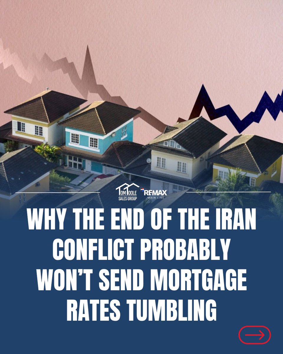 TomToole3rd's tweet photo. A lot of buyers are waiting for mortgage rates to suddenly crash if global tensions ease. 

Rates may improve slightly, but likely not overnight — and buyers waiting for the “perfect moment” could keep missing opportunities while the market keeps moving. https://t.co/WvGk9rty5m