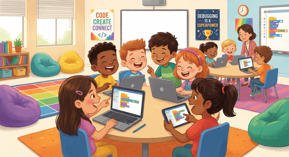 gotynker's tweet photo. Every kid deserves the chance to learn how coding works — not just the ones in schools that already teach it. That's why we built Tynker for classrooms everywhere. 💻🌍

#CodingForKids #CSEducation #EdTech https://t.co/6hhKbtYgS8