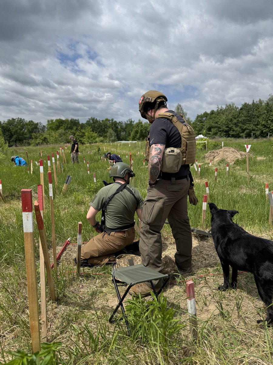 tipofthespear42's tweet photo. Trying to put into words our latest mission is not easy. Successful, impactful, amazing all come to mind, but I think Epic fits best.
 
From helping farmers in Kharkiv reclaim their lands and lives free of landmines and explosive hazards to training the next generation of mine action operators in Ukraine, this mission was definitely a success. 

Logan, continues working as a Instructor at Sheriff Demining in Kyiv, training international deminers who share in our vision of a mine free Ukraine. 
Although I'm back in Florida to start fundraising for mission 14 we can't do it alone. Support the cause and help us clear the way. Please see 
https://t.co/p36ISYgh8W to make a difference today. 
#Ukraine #Humanitarian #demining