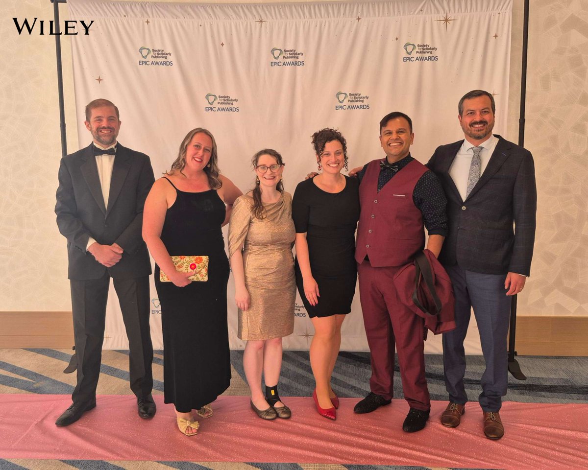 WileyGlobal's tweet photo. We're proud to share that Wiley took home 5 EPIC Awards at last night's ceremony at SSP 2026! 🏆🎉

Taking home gold are:
🥇Chats: A video series tackling critical topics in scholarly publishing won in Video/Film

With these projects bringing home the silver:
🥈ExplanAItions 2025: The Evolution of AI in Research in Reports
🥈Research Exchange Submission Editor-Driven Referral in Submission System Feature
🥈John Wiley & Sons 2025 Rebrand in Branding
🥈Frankfurt Book Fair 2025 campaign in Social Presence

A huge congratulations to the teams behind these wins. This recognition reflects the creativity, rigor, and heart that goes into everything we build and publish.

And a special shoutout to Jude Perera, who co-hosted the evening with brilliance. You crushed it. 👏

The last day of SSP is here 👉 come find us at Booth 201 and at the AI Solutions Round Robin at 9 AM in Fern Pine before we wrap up a truly incredible week. #SSP2026