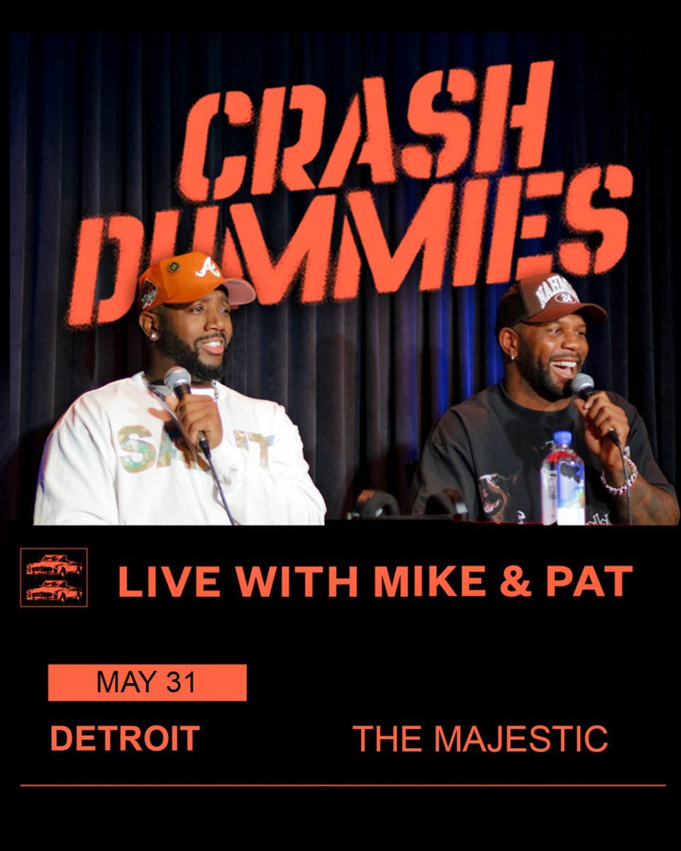majesticdetroit's tweet photo. TONIGHT @CrashDummiesPod live with Patrick Johnson and Michael Esiobu at the Majestic Theatre!

Doors @ 7pm
🎟️ https://t.co/14OCXAuswf https://t.co/n2lVvO32k3