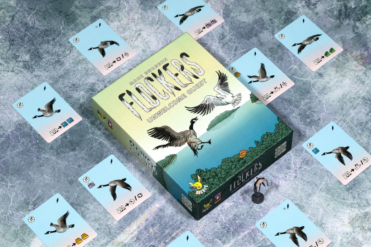 oddbirdgames's tweet photo. Prefer a little interaction in your strategy games? Unwelcome Guest introduces:
• No-fly zones
• Route disruption
• Shared constraints
You’ll need to adapt—or get blocked.
Now live on Gamefound.
https://t.co/qrBKS0e677

#Flockers #OddBirdGames #Gamefound #Eurogame #MattEmmons https://t.co/Bp9EegPXQi