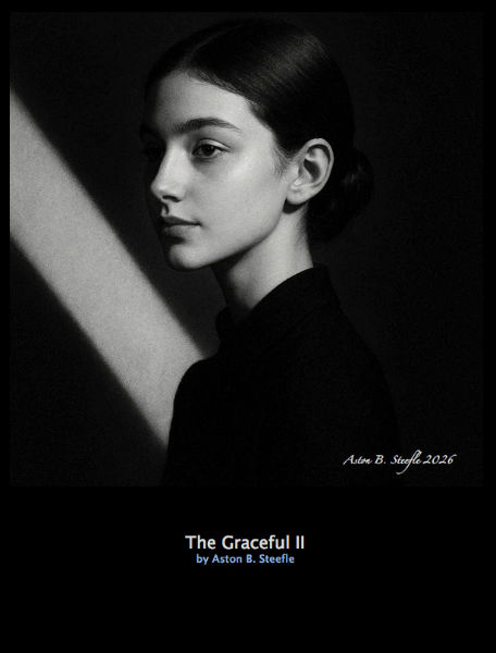 steefle's tweet photo. 'The Graceful II' 
Created in May 2026   

Beauty needs no words   

#Art #DigitalArt #AIArt #Abstract #ArtLovers #ArtCollector #Photography #Portrait #Emotion #Lady #Grace #Shadow #Beauty #Love #Haiku #Senryu #Tanka #Monochrome #BnW #Steefle https://t.co/NDyFLiU8cl