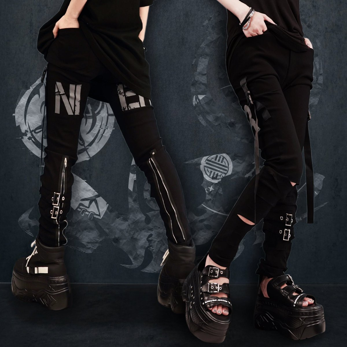 NieR_tokyo's tweet photo. 🎁本日〆切プレゼント企画🎁

4POCKET FRONT SLIT 
BACK LOGO STYLISH PANTS

🎁2名様にプレゼント🎁

◼応募方法
フォロー(@NieR_tokyo) &amp; リポスト
◼締切〆  本日24時

ユニセックスアイテムです。

是非ご参加ください🙇‍♂️🙇‍♀️ https://t.co/UOJAahydVN
